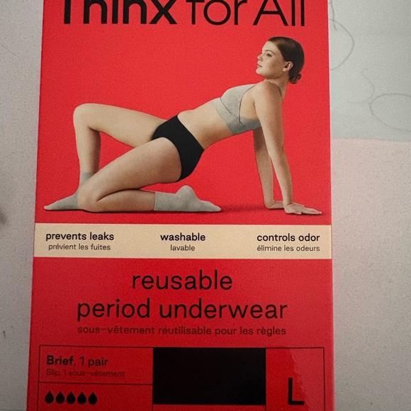 Black Reusable Period Underwear - Picture 1 of 4